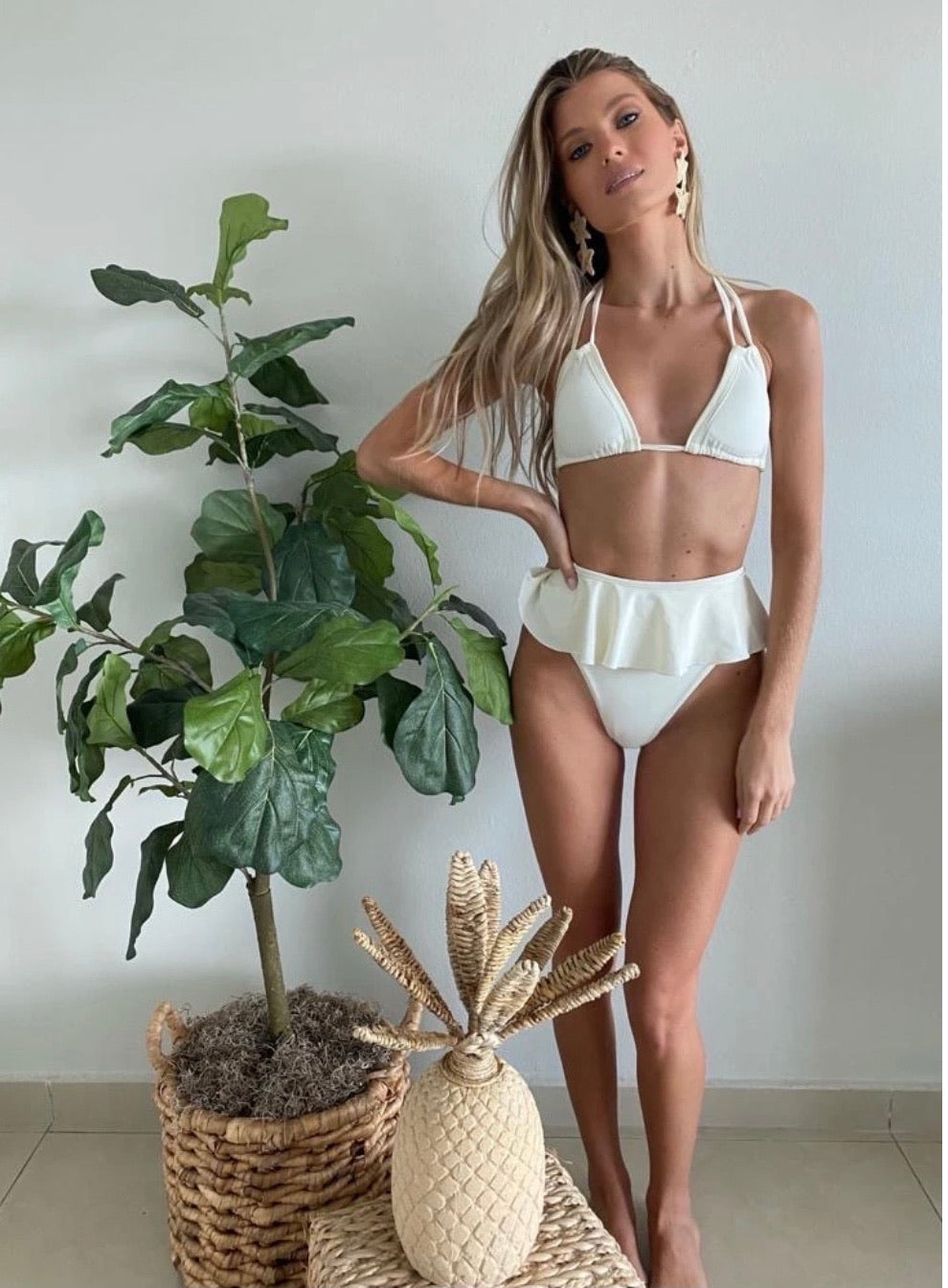 Louise High Waisted Bikini Vanille