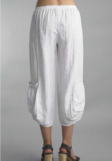 Linen Crop Pants